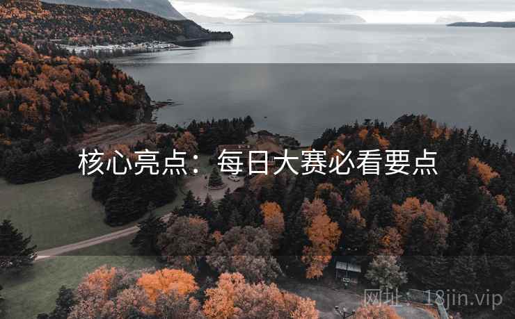 核心亮点:每日大赛必看要点 核心亮点:每日大赛必看要点